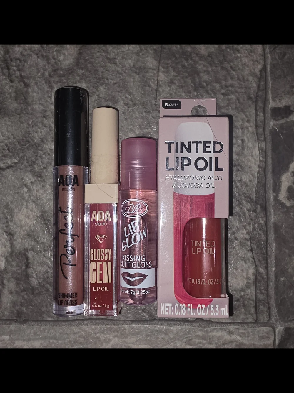Lip Bundle- Shimmer Lip Gloss, Tinted Lip Oil, Roller Lip Gloss + More BNIB